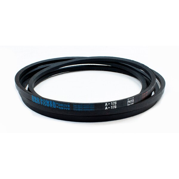 D&D A173 Classical V-Belt, 175 in Outside Length, 1/2 in Top Width, 1 Ribs A173 - main